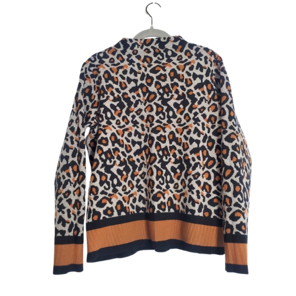 Tribal Jeans Brand Animal Print Sweater P/S Cheetah Leopard Wild Bold